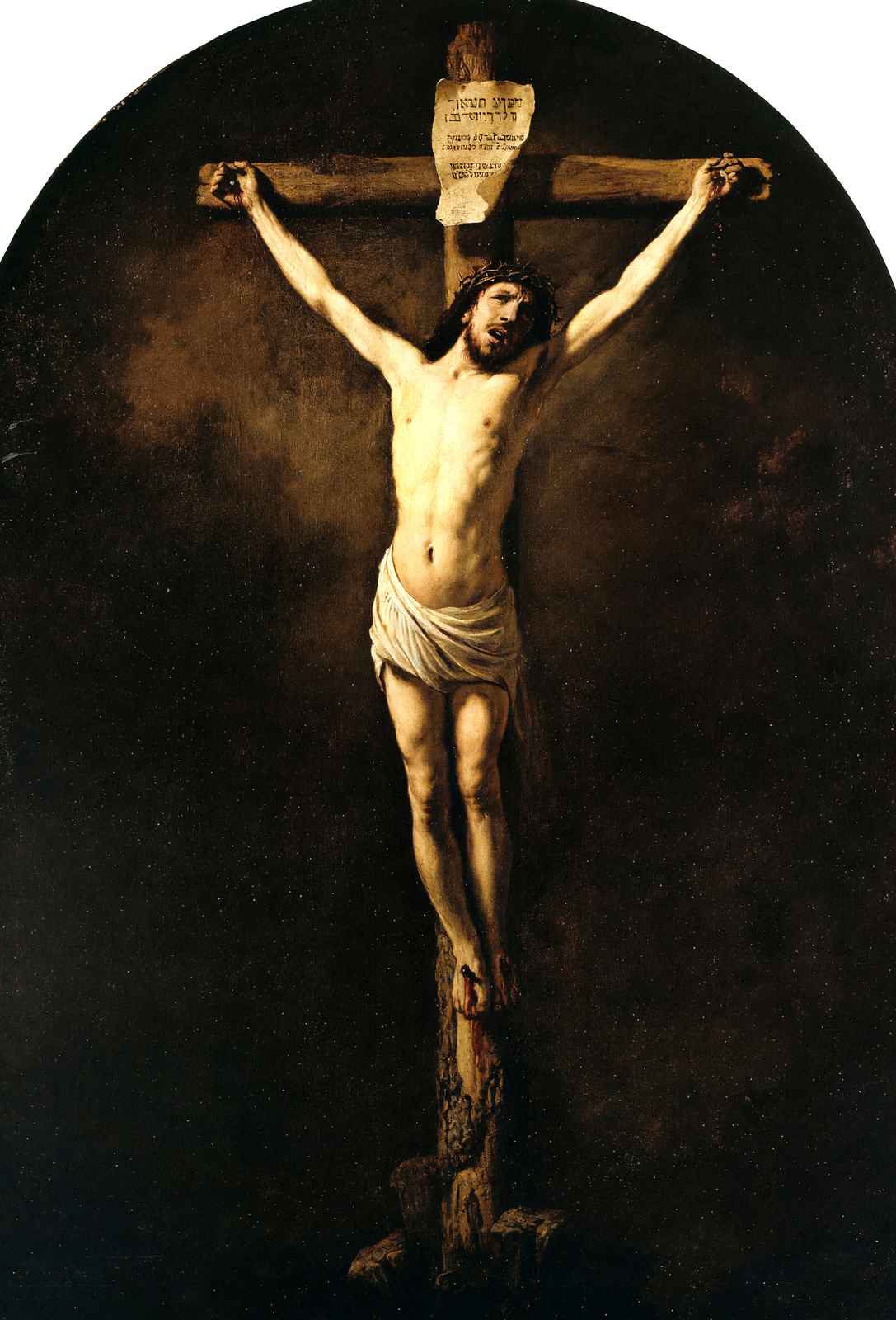 Christ on the Cross Art Print 1631 Painting by Rembrandt (6 Sizes) - Acid Free