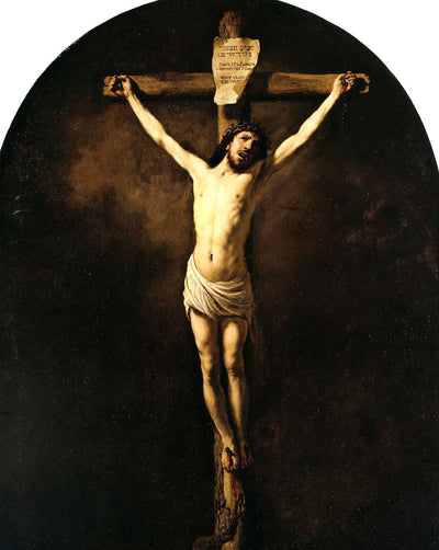 Christ on the Cross painting by Rembrandt (1631)
