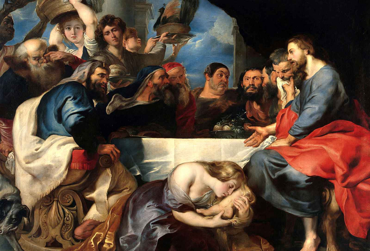 Christ at Simon the Pharisee 1620 by Peter Paul Rubens Art Print (6 Sizes)