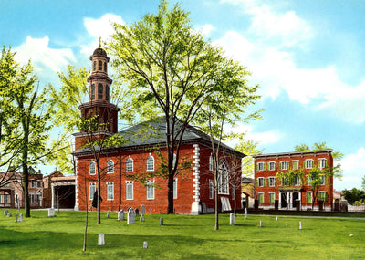 Christ Church Alexandria VA in 1907 Vintage Print (7 Sizes) - Enhanced