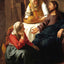 Christ in the House of Martha and Mary painting print by Johannes Vermeer (1654)