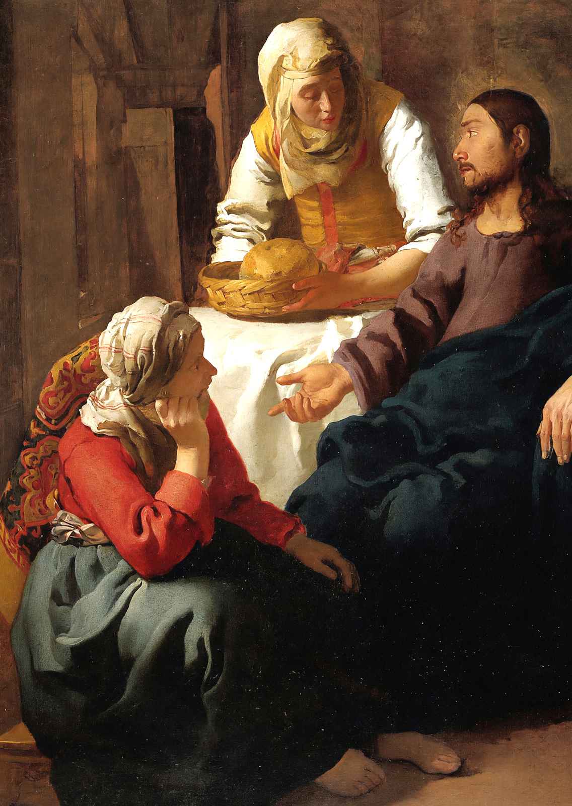 Christ in the House of Martha and Mary 1654 by Vermeer Art Print (6 Sizes)
