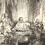 Christ at Emmaus Art Print 1654 Painting by Rembrandt (6 Sizes) - Premium Print