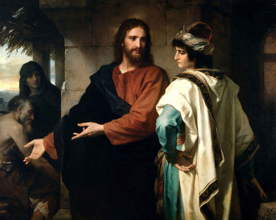 Christ and the Rich Young Ruler art print