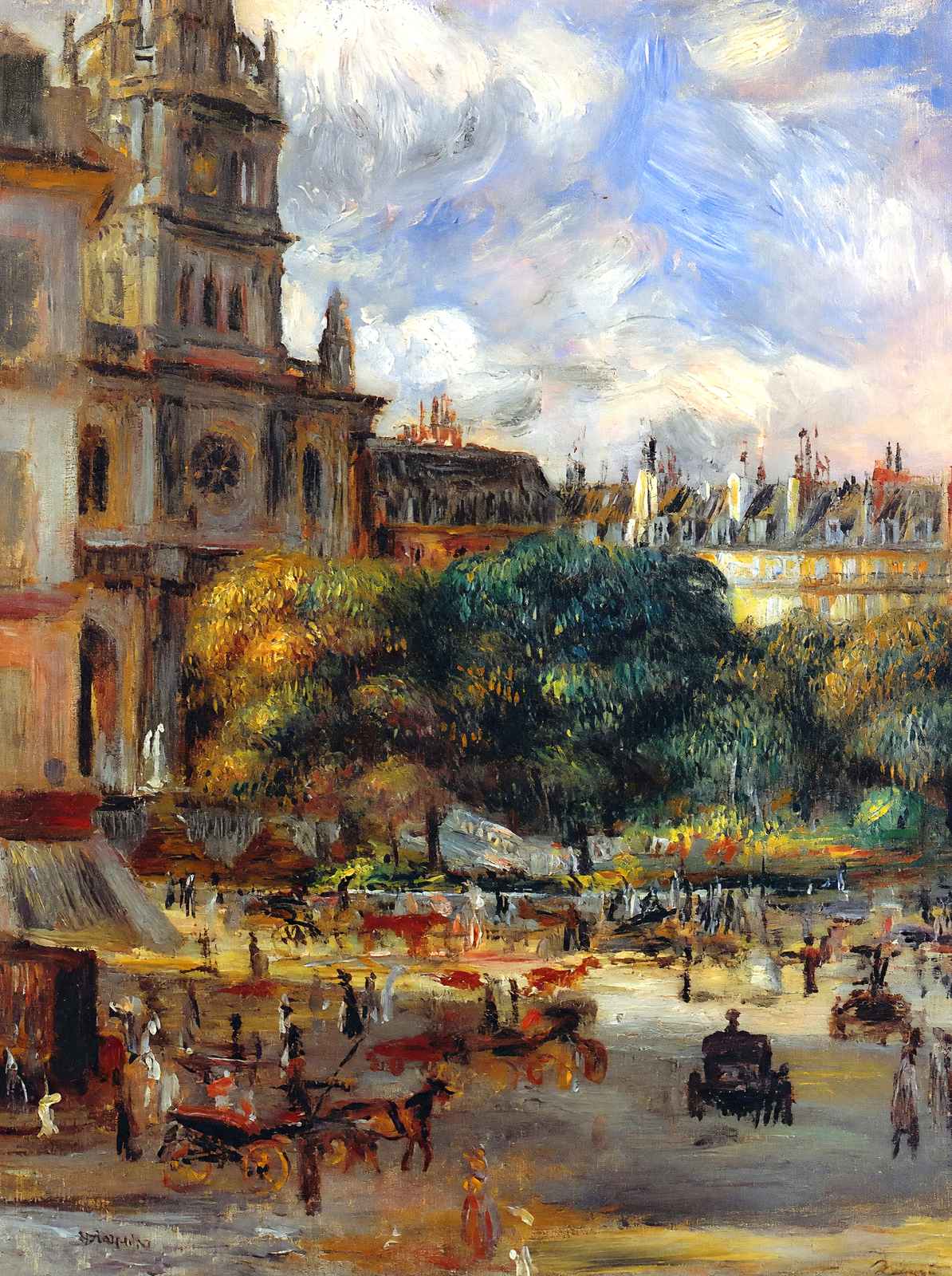 Church of the Holy Trinity in Paris Art Print 1893 by Renoir (6 Sizes)