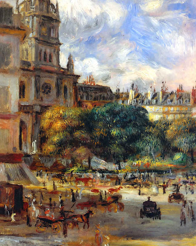 Church of the Holy Trinity in Paris painting by Pierre-Auguste Renoir (1893)