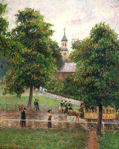 Church at Kew painting print by Camille Pissarro (1892)