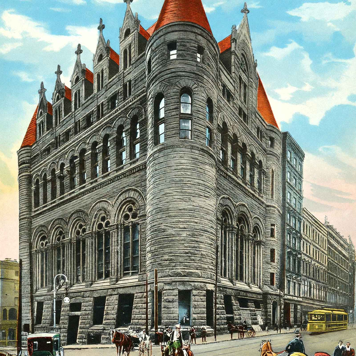 Chamber of Commerce and Business Men's Club Cincinnati 1906 Vintage Print