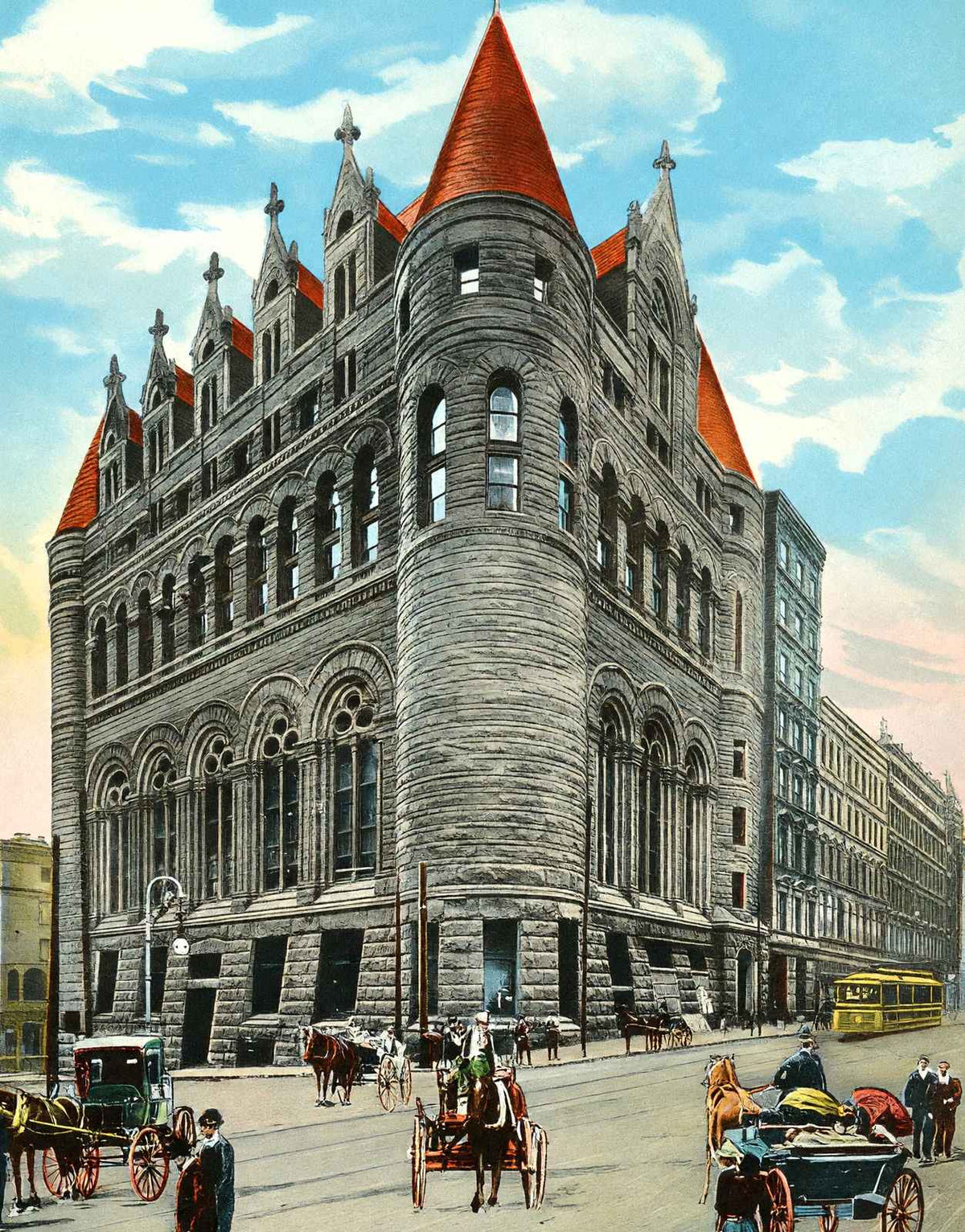 Chamber of Commerce and Business Men's Club Cincinnati 1906 Vintage Print