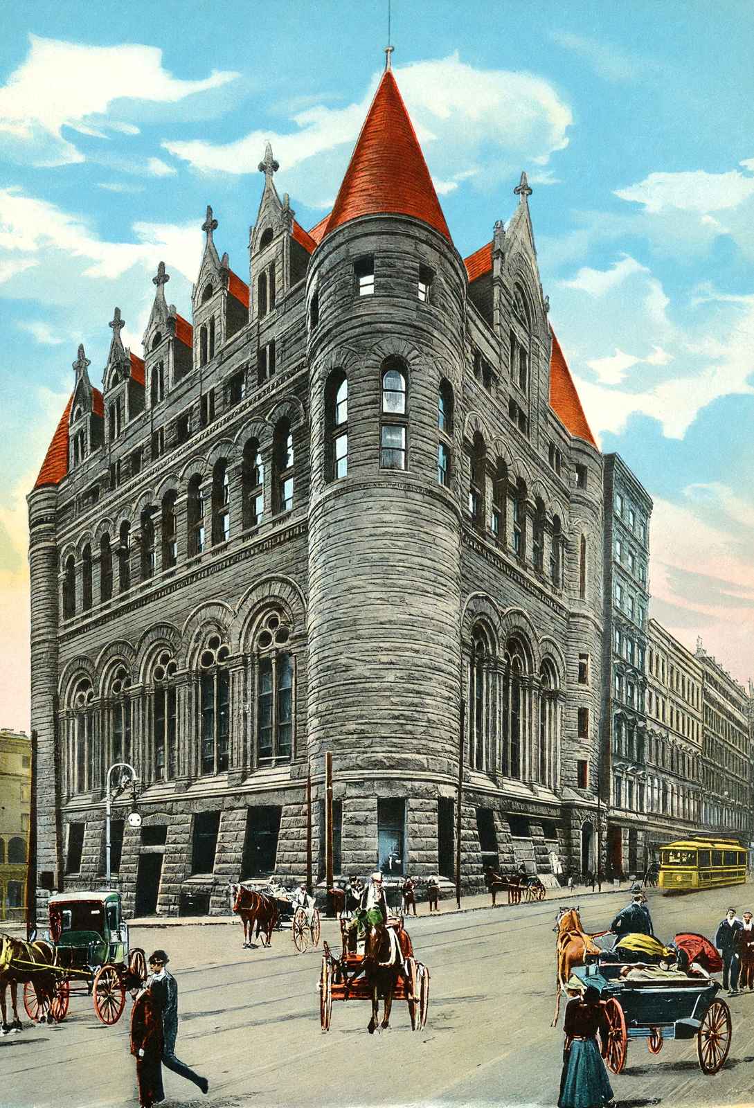 Chamber of Commerce and Business Men's Club Cincinnati 1906 Vintage Print