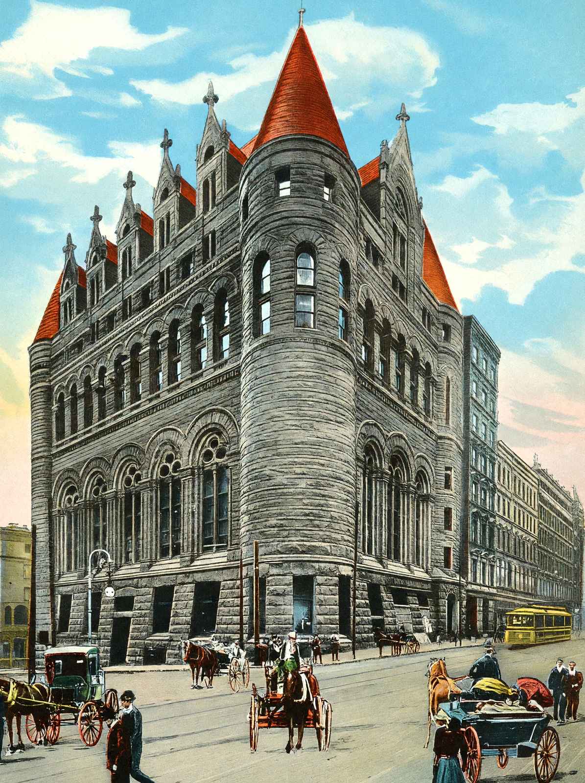Chamber of Commerce and Business Men's Club Cincinnati 1906 Vintage Print