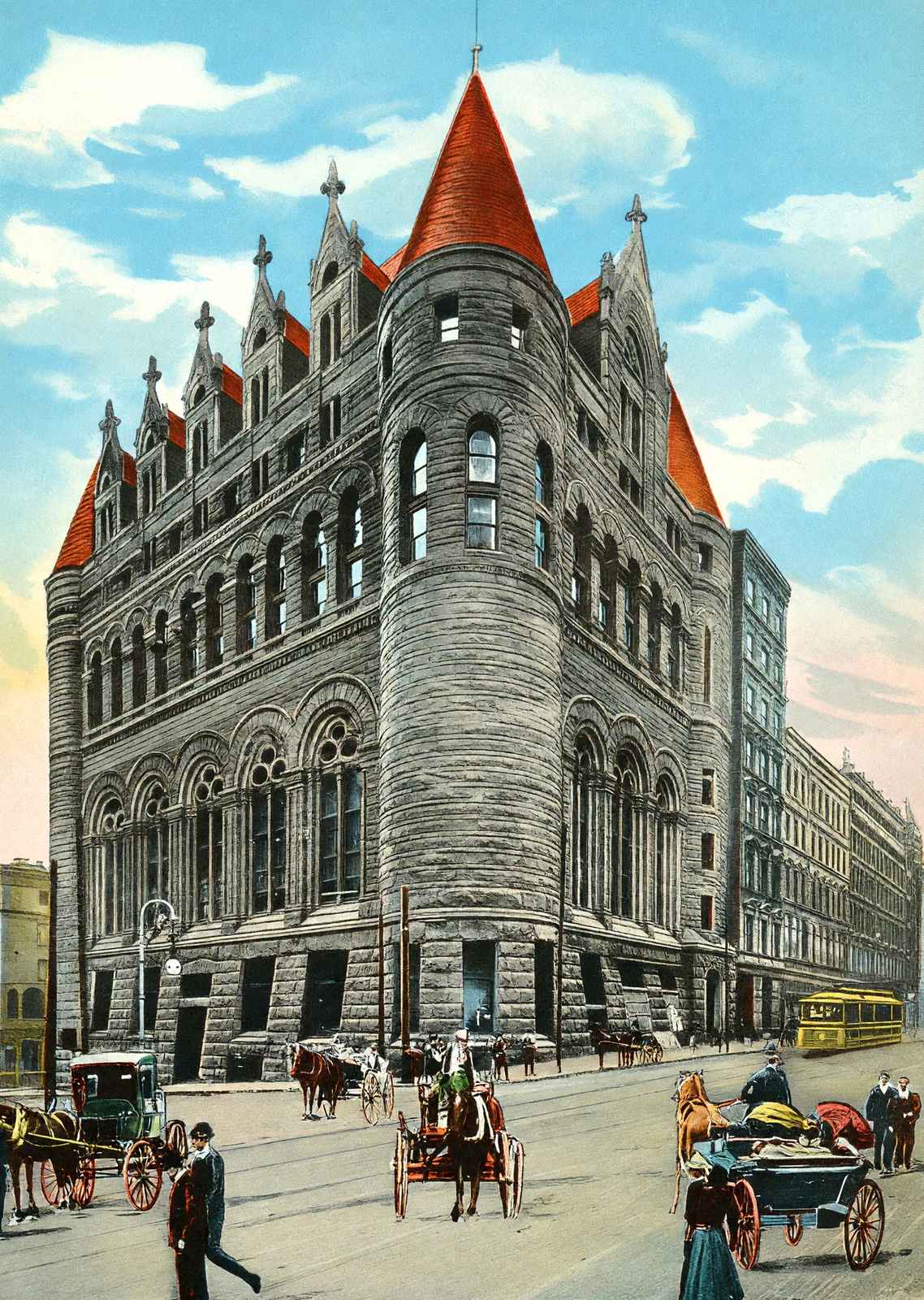 Chamber of Commerce and Business Men's Club Cincinnati 1906 Vintage Print