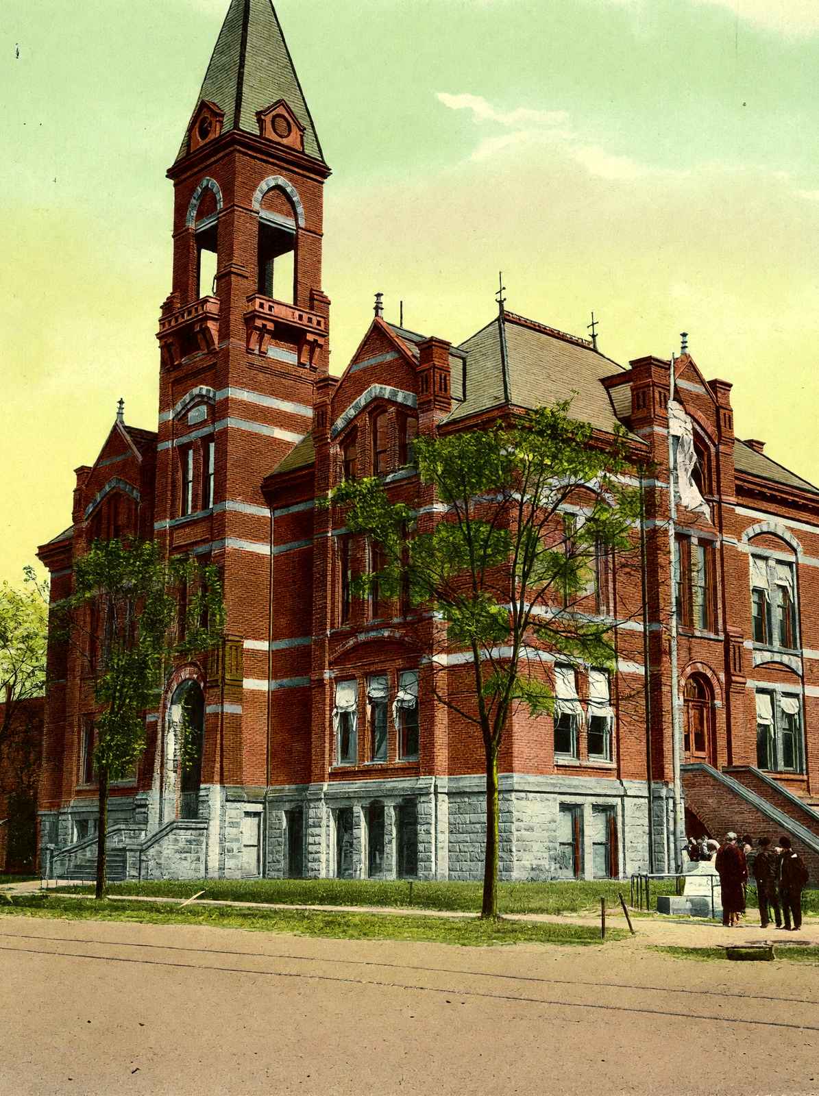 City Hall Canton Ohio in 1907 Vintage Print (7 Sizes) - Shipped Flat