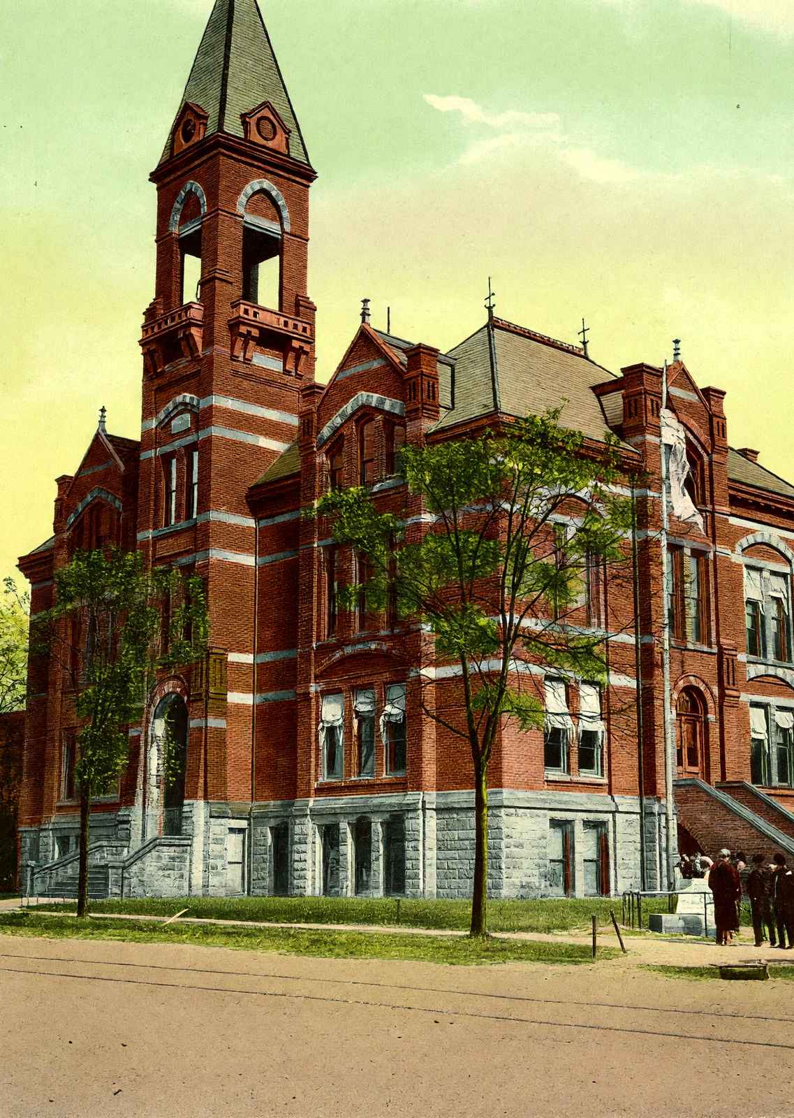 City Hall Canton Ohio in 1907 Vintage Print (7 Sizes) - Shipped Flat