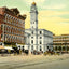 City Square in Canton in 1907 vintage print