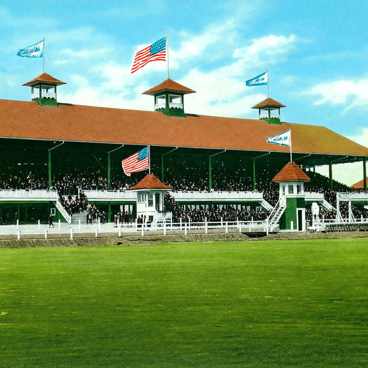City Park Race Track New Orleans in 1907 Vintage Print (7 Sizes) - Retouched