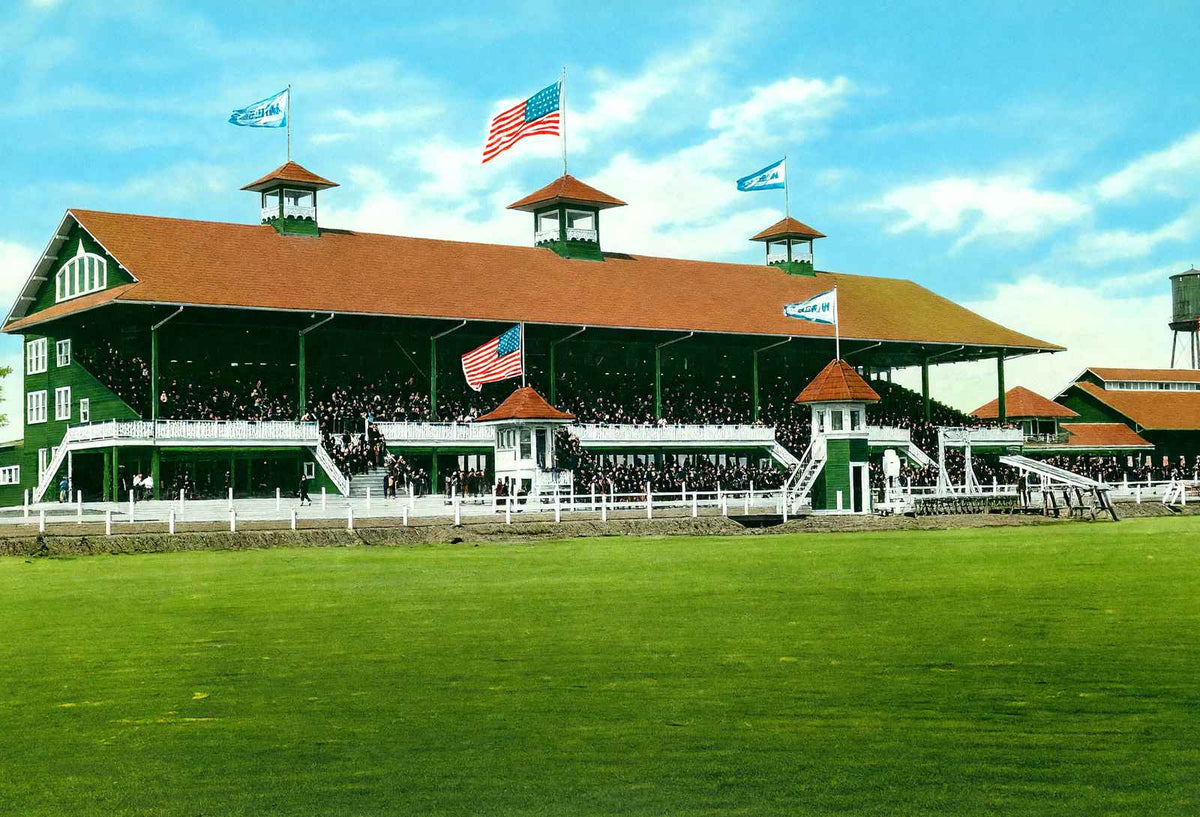 City Park Race Track New Orleans in 1907 Vintage Print (7 Sizes) - Retouched