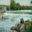 City Park Dam Fort Worth in 1906 Art Print (7 Sizes) - Archival Paper