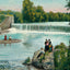 City Park Dam Fort Worth in 1906 Art Print (7 Sizes) - Archival Paper