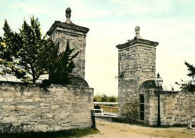 City Gate St Augustine FL in 1907 Vintage Print (7 Sizes) - Acid Free
