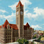 City Hall and Court House Minneapolis in 1906 Vintage Print (7 Sizes)