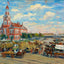 City Hall Square Waco in 1905 Art Print (7 Sizes) - Reproduction