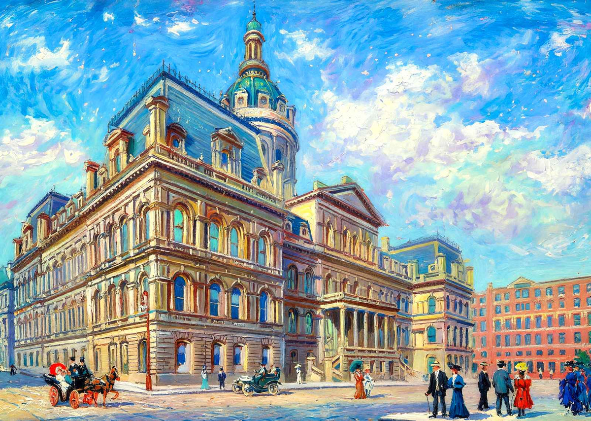 City Hall Baltimore Art Print (7 Sizes) - High Quality
