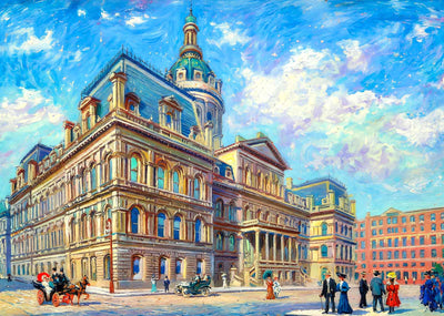 City Hall Baltimore Art Print (7 Sizes) - High Quality