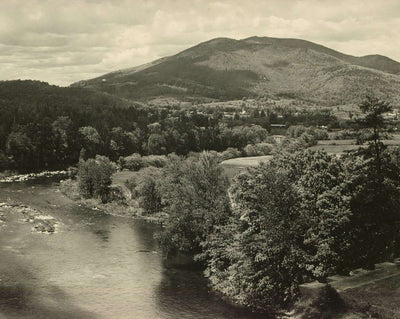 Ascutney Mountain from High Bridge photo print