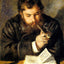 Claude Monet (the Reader) painting by Pierre-Auguste Renoir (1874)
