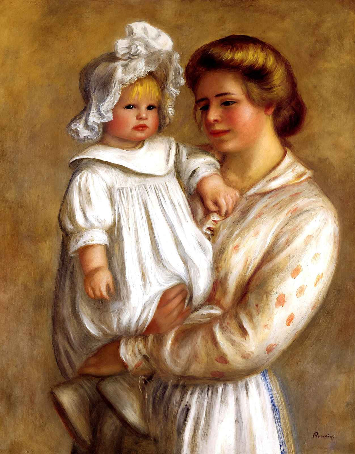 Claude and Renee (Claude) 1903 by Pierre-Auguste Renoir Fine Art Print (6 Sizes)