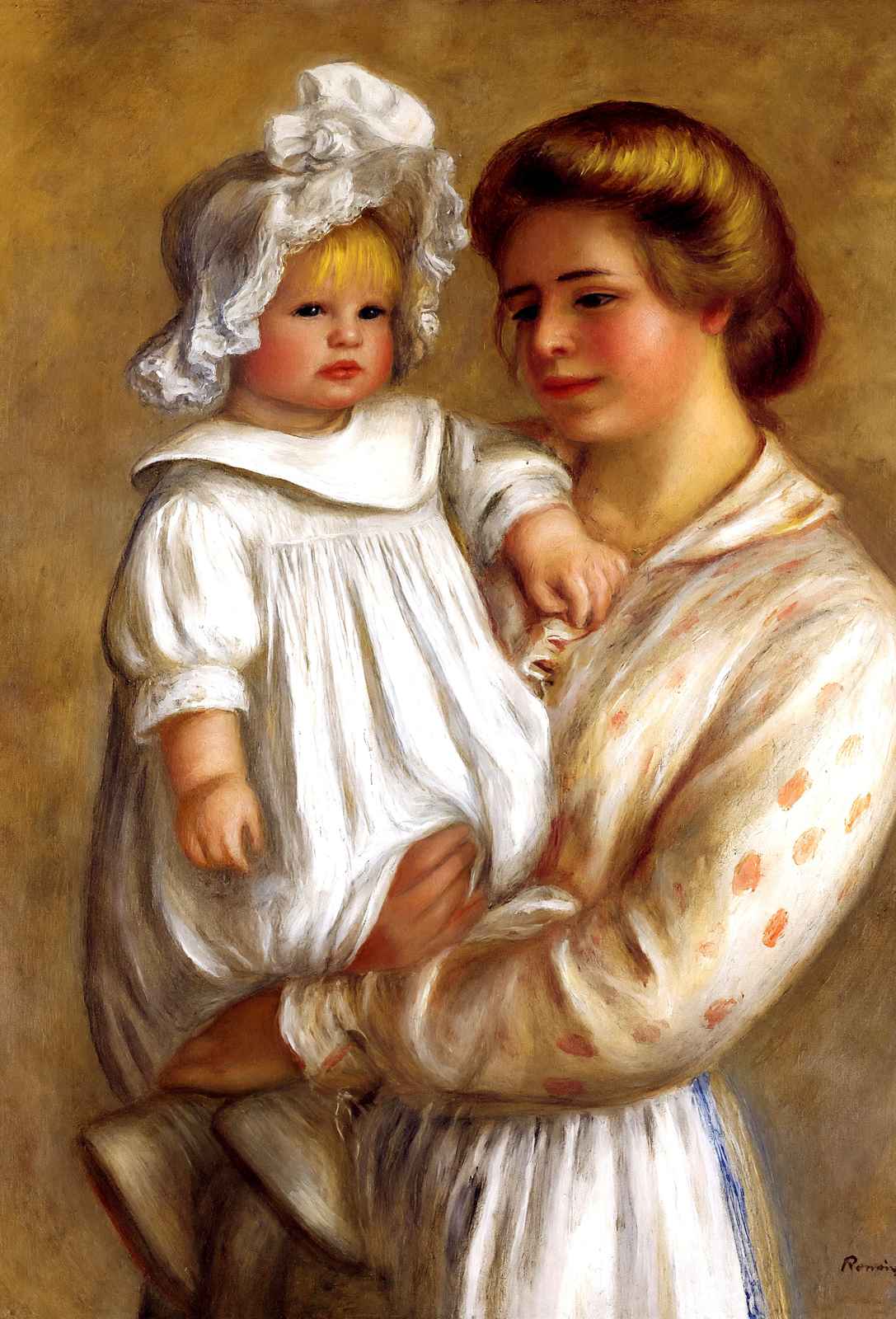 Claude and Renee (Claude) 1903 by Pierre-Auguste Renoir Fine Art Print (6 Sizes)