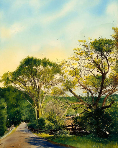 Red Water Brook Road painting