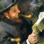 Claude Monet Reading 1872 Painting by Pierre-Auguste Renoir Art Print (6 Sizes)