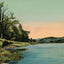 Connecticut River Below Ashley Ferry Claremont NH in 1908 Vintage Print