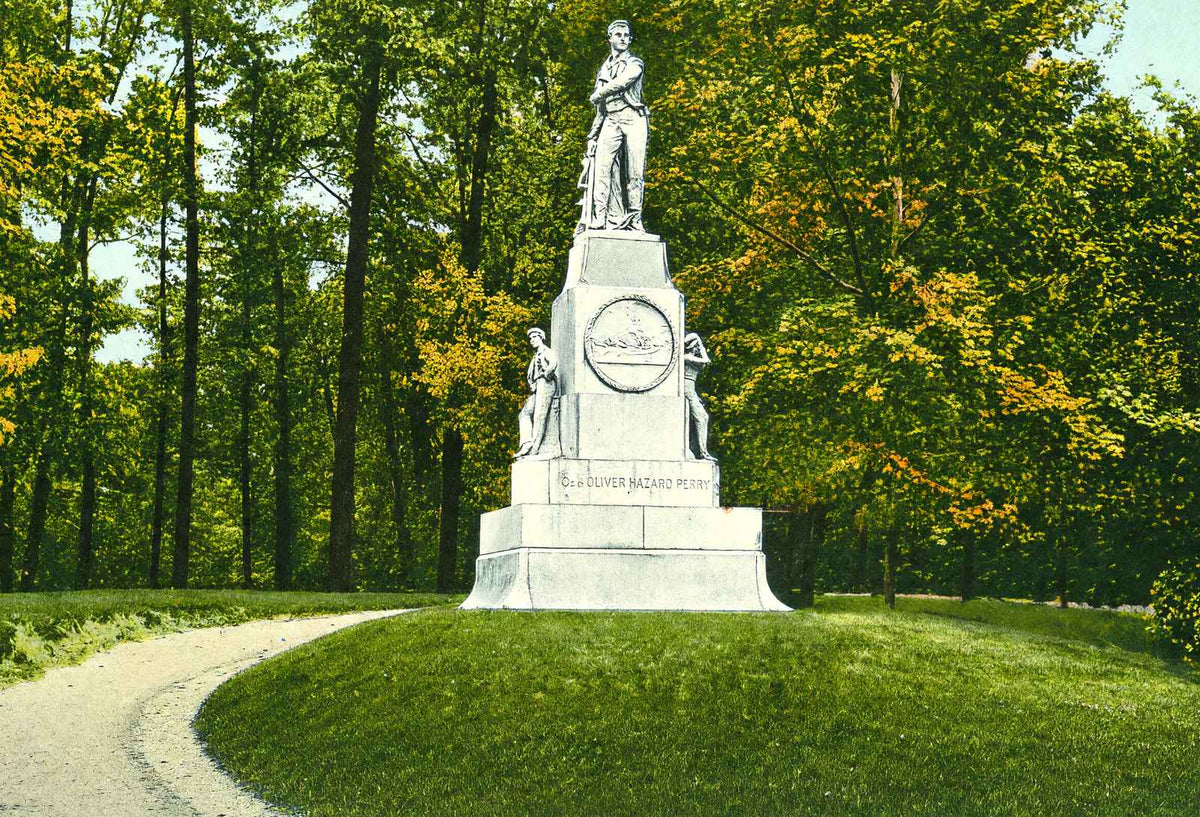 Perry Monument Wade Park Cleveland in 1907 Vintage Print (7 Sizes)
