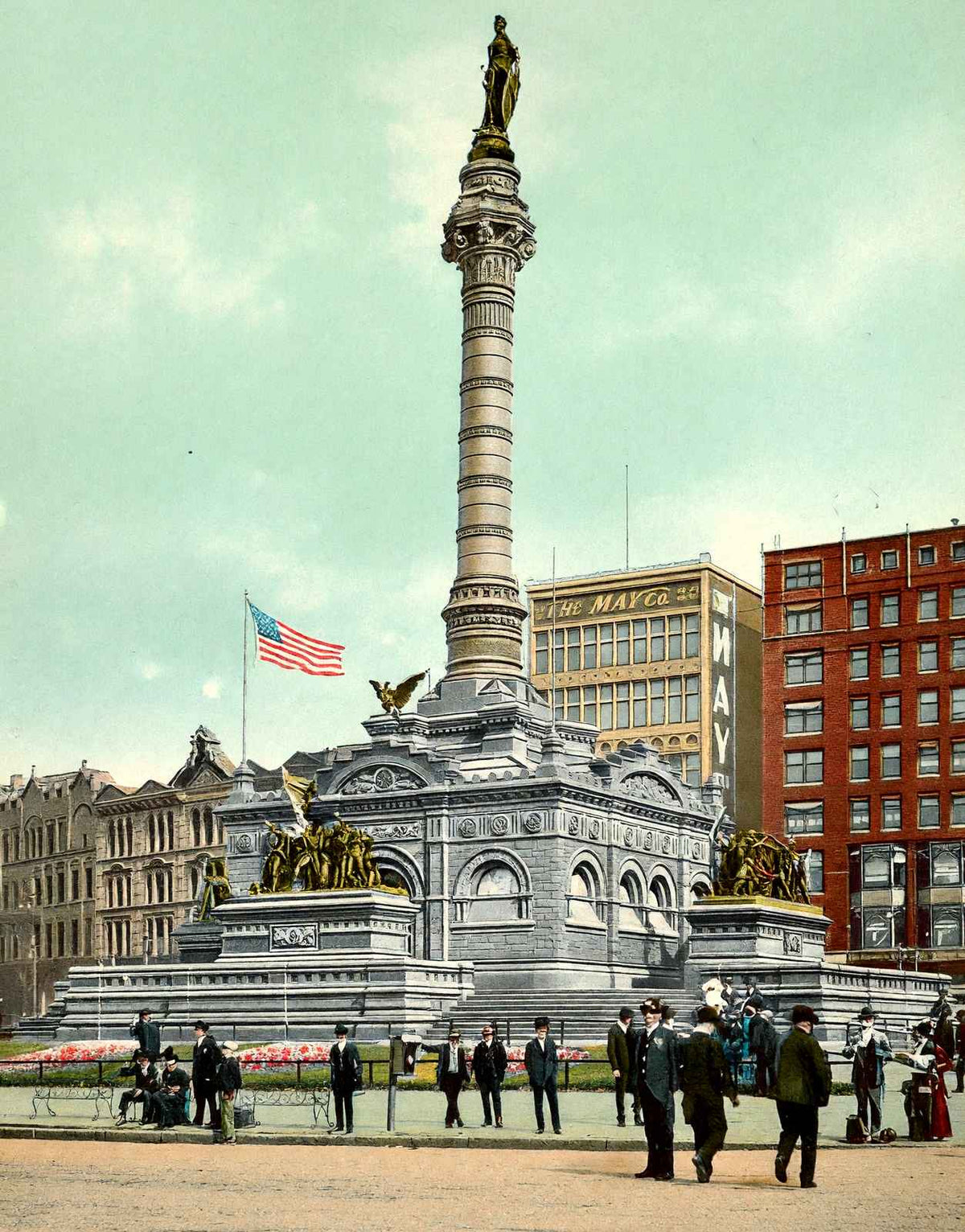 Soldiers and Sailors Monument Cleveland in 1907 Vintage Print (7 Sizes)