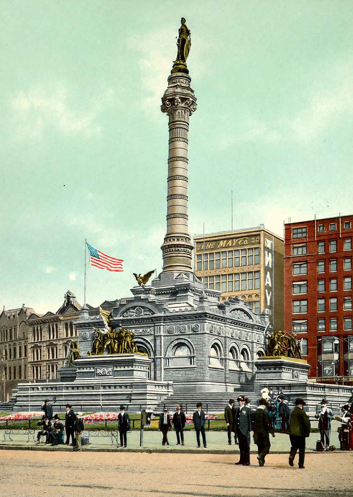 Soldiers and Sailors Monument Cleveland in 1907 Vintage Print (7 Sizes)