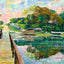 View from City Dock painting
