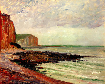 Cliffs at Petit Dalles art print by Camille Pissarro (1883)