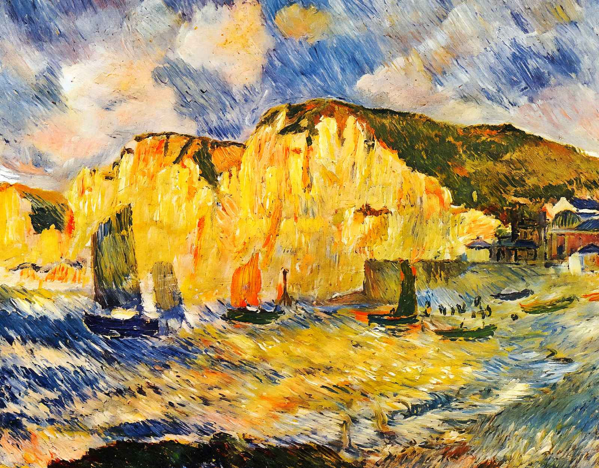Cliffs 1883 Painting by Pierre-Auguste Renoir Fine Art Print (6 Sizes)