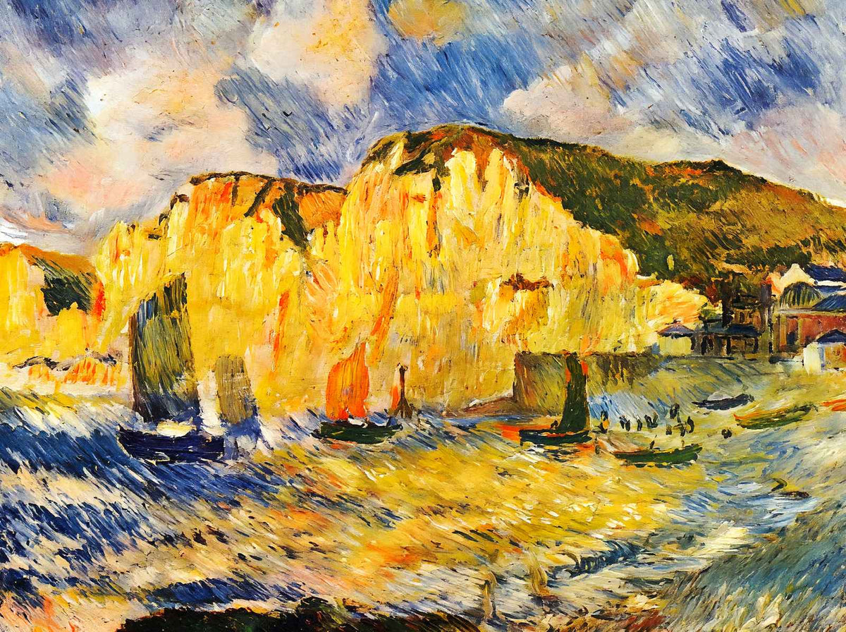 Cliffs 1883 Painting by Pierre-Auguste Renoir Fine Art Print (6 Sizes)