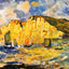 Cliffs painting print by Pierre-Auguste Renoir (1883)
