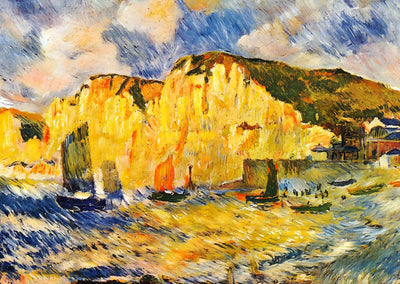 Cliffs 1883 Painting by Pierre-Auguste Renoir Fine Art Print (6 Sizes)