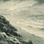 The Cliffs and Steps to the Sands vintage photo