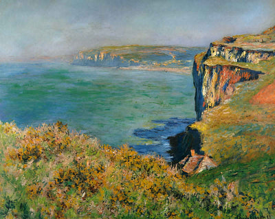 Cliff at Grainval painting by Claude Monet (1882)
