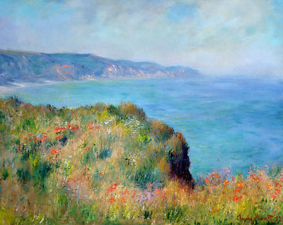 Cliff near Pourville painting print by Claude Monet (1882)