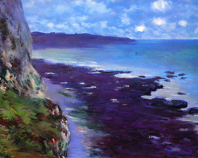 Cliff near Dieppe (1882) painting print by Claude Monet (1882)