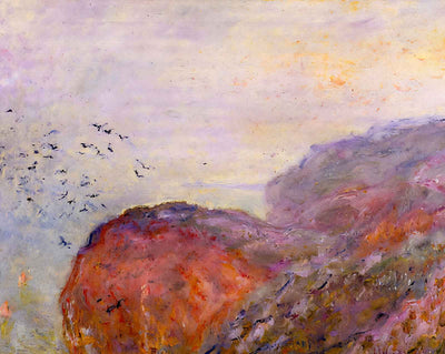 Cliff near Dieppe (1896) art print by Claude Monet (1896)