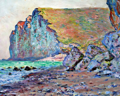 Cliffs of Les Petites-Dalles art print by Claude Monet (1884)